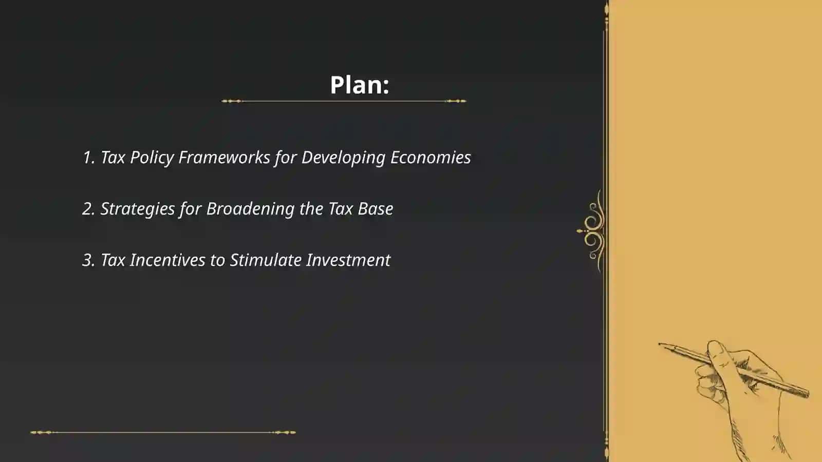 Tax Policy Frameworks for Developing Economies 2
