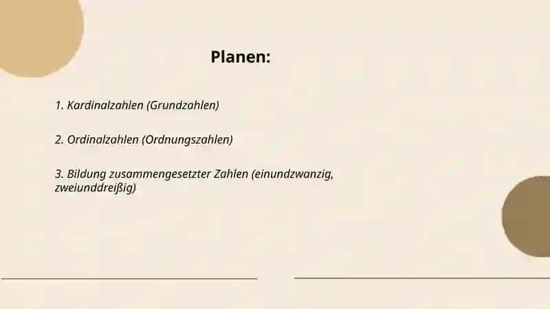 Die deutschen Zahlen 2