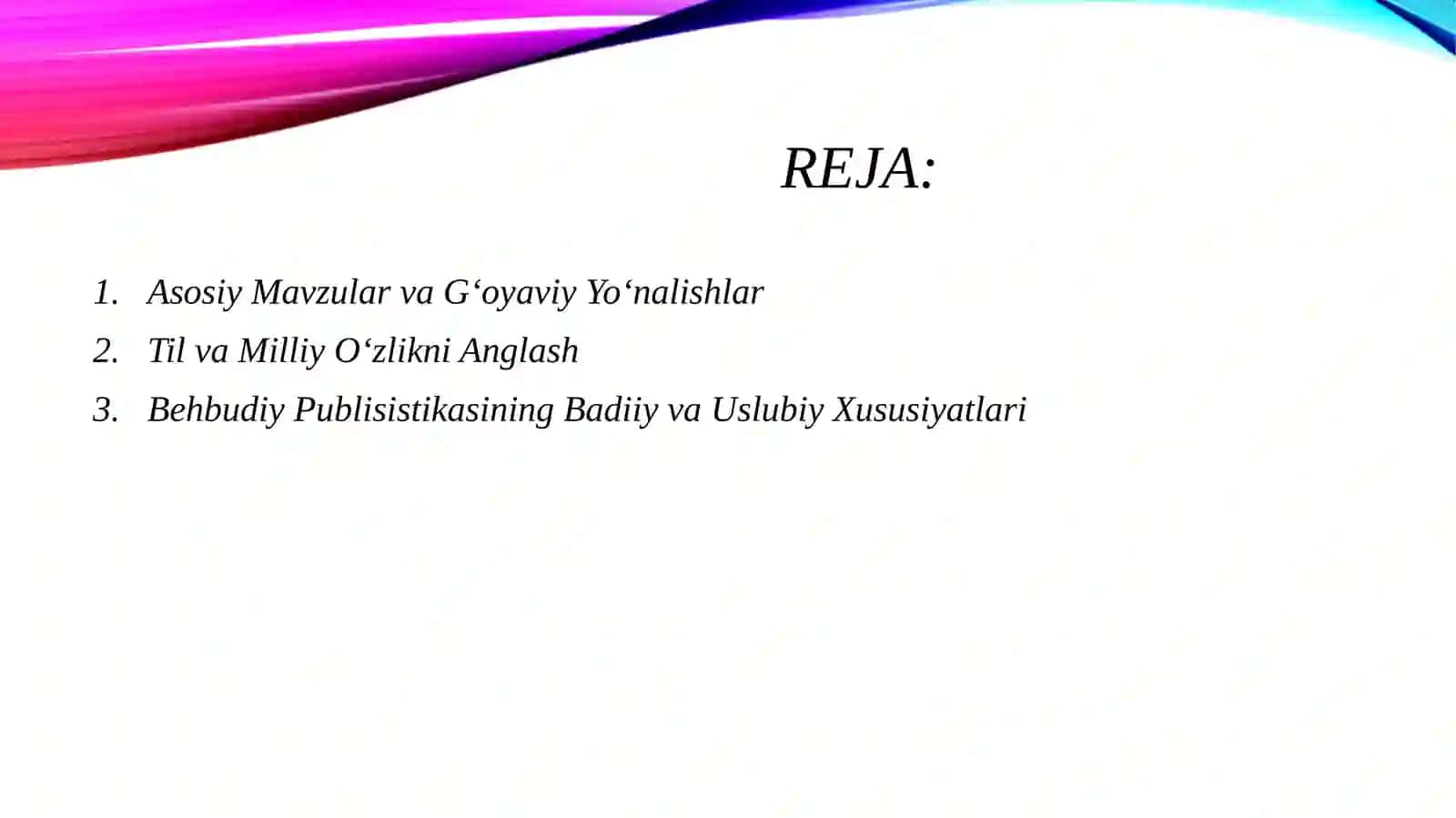 Behbudiyning publistik maqolalar tahlili 2