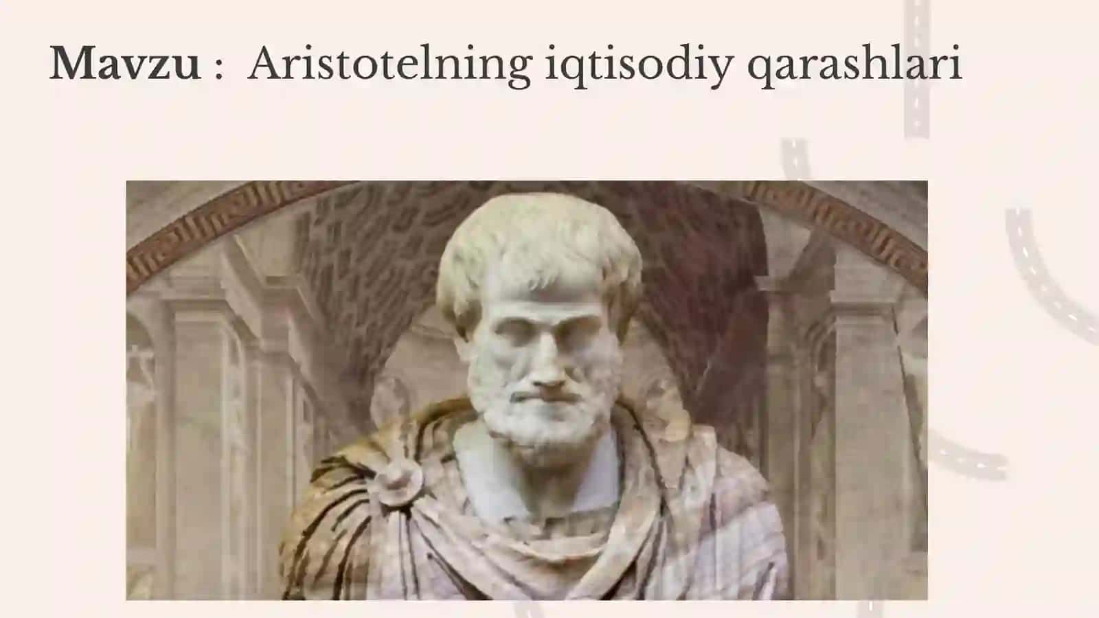 Aristotelning iqtisodiy qarashlari 2