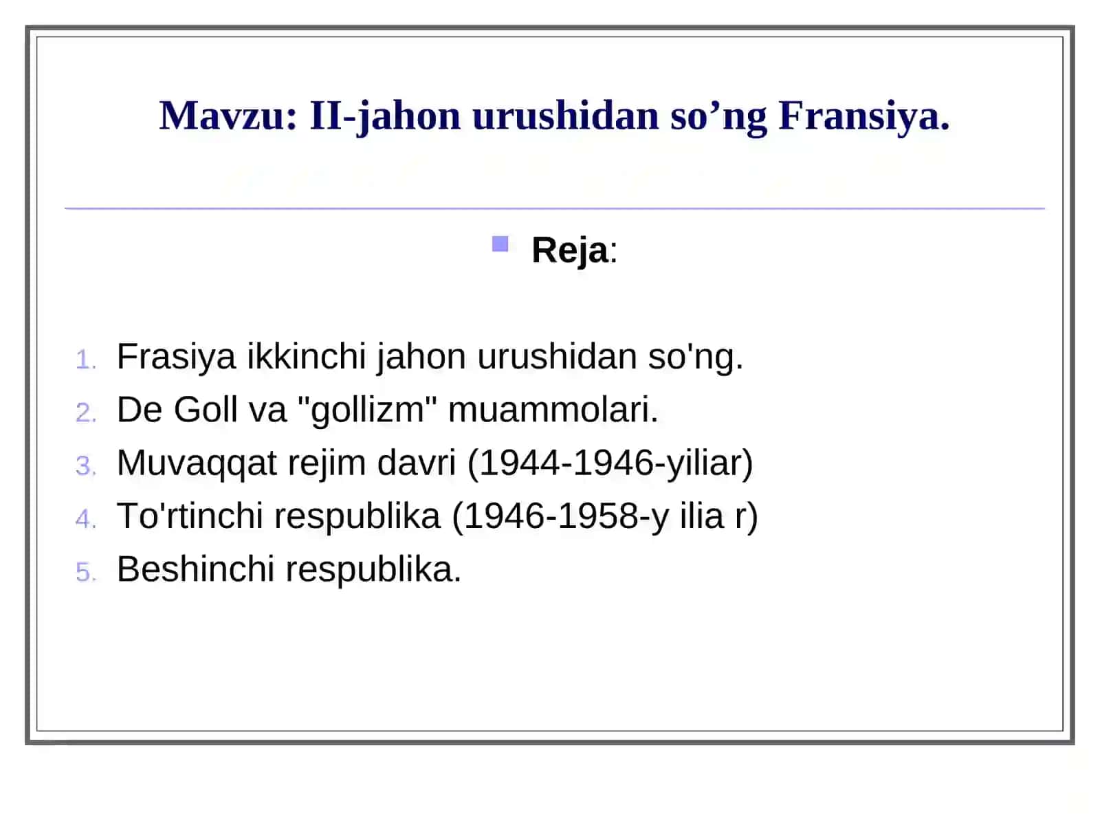 II-JAHON URUSHIDAN SO’NG FRANSIYA 2
