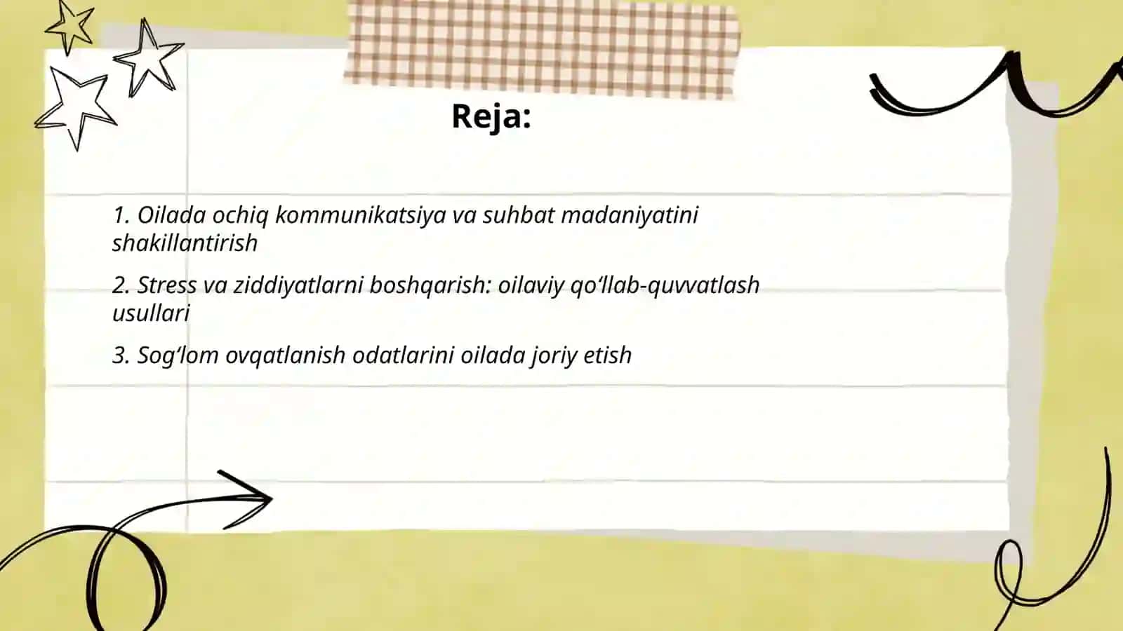 Oilada sogʻlom muhitni shakillantirish 2