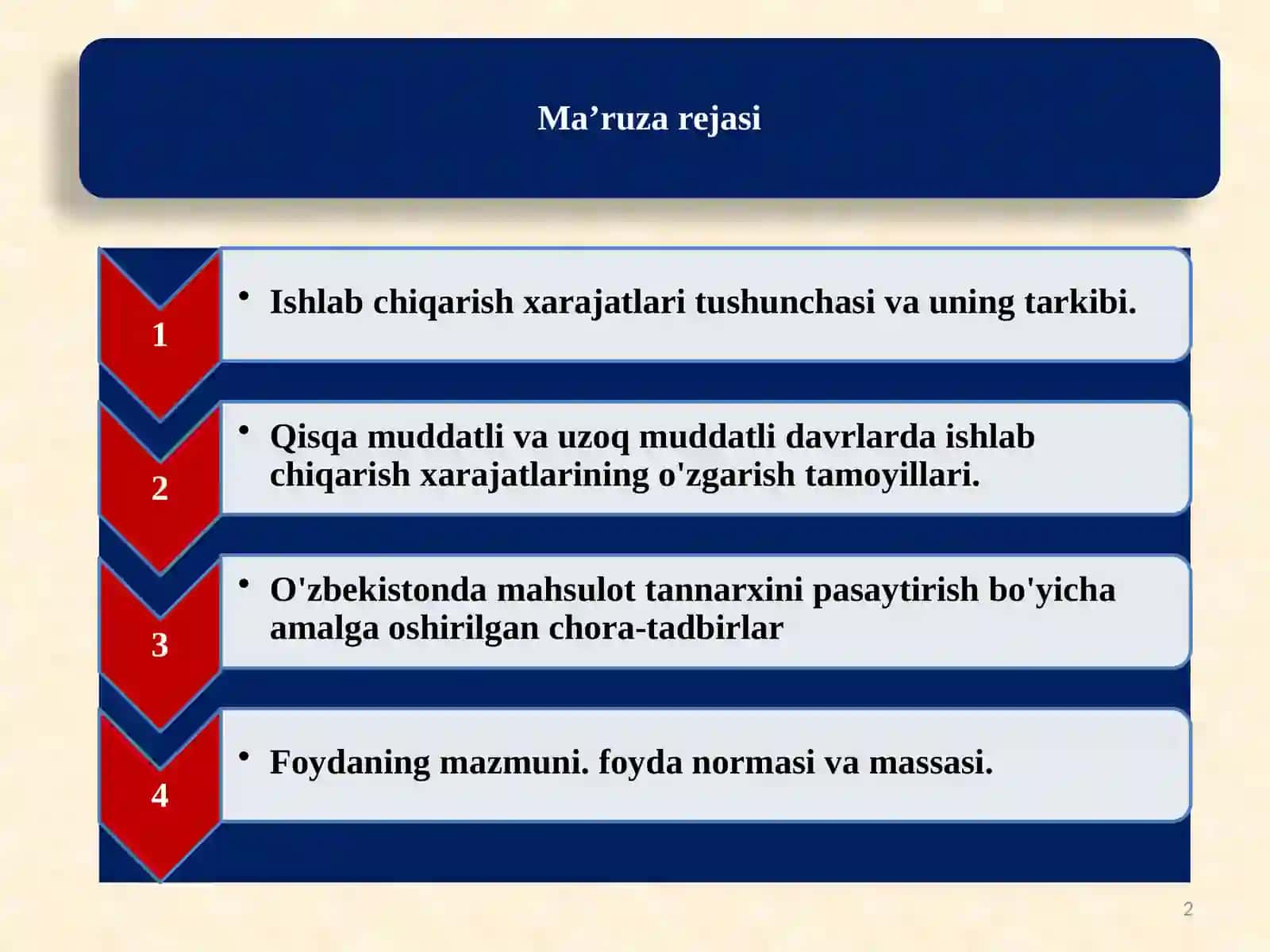 Iqtisodiyot nazariyasi 2