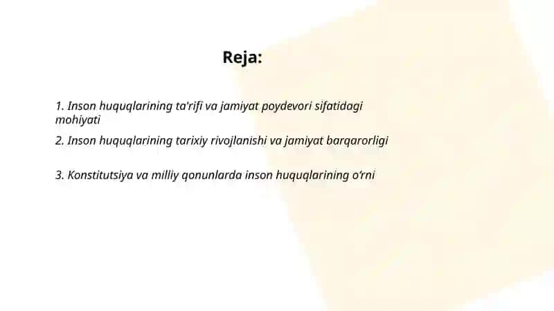 Inson Huquqlari Jamiyat Poydevori 2
