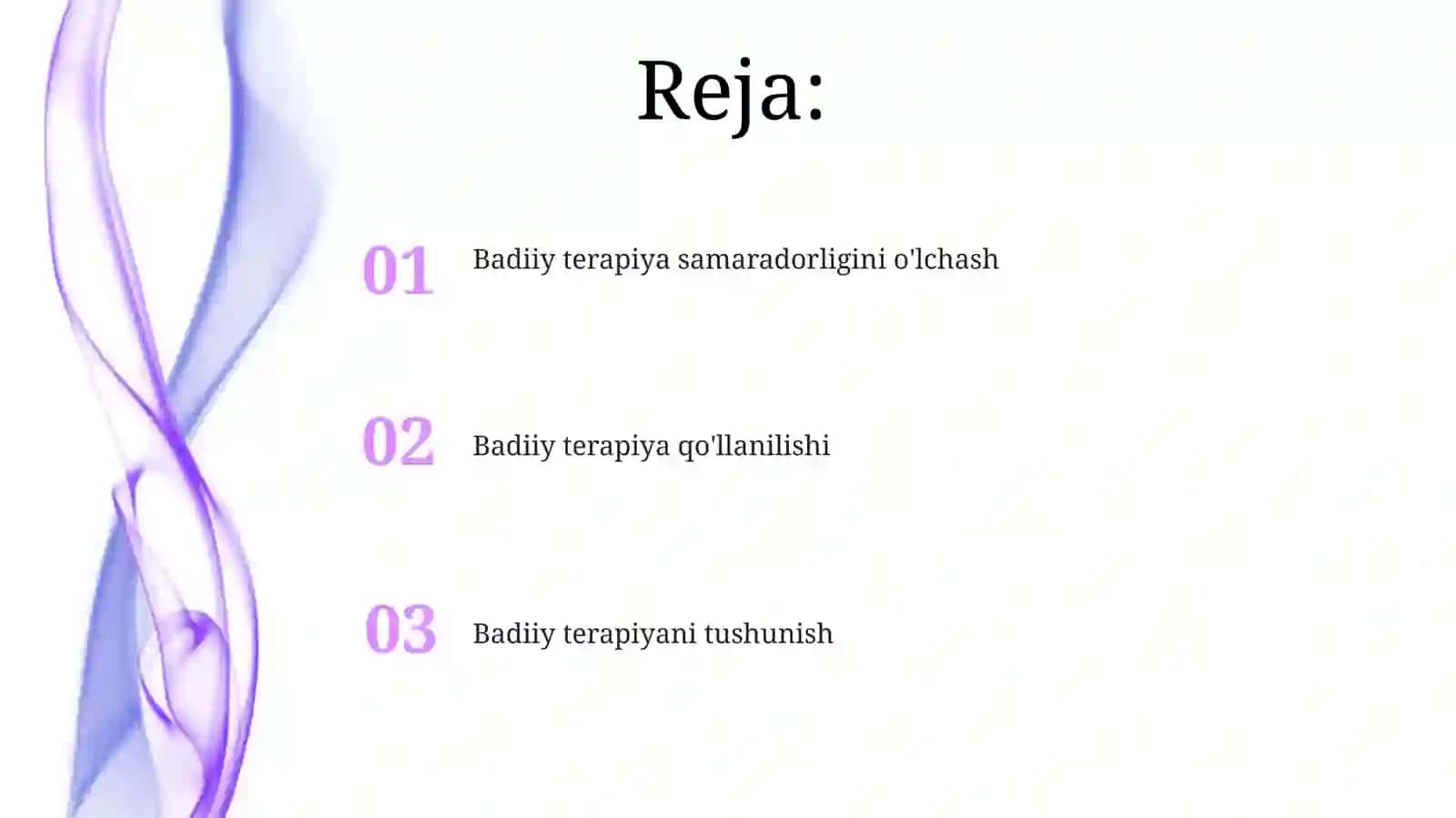 Badiiy terapiya samaradorligini o'lchash 2