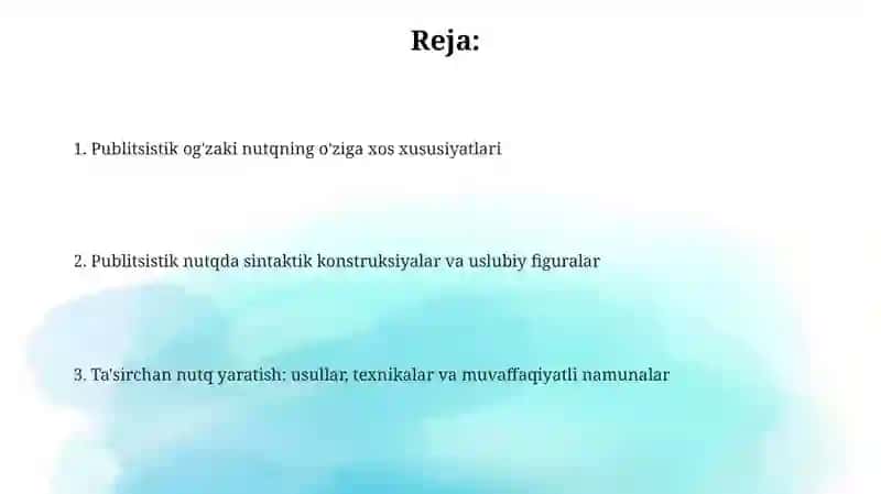 Publitsistik og'zaki nutqdagi sintaktik konstruksiyalar 2