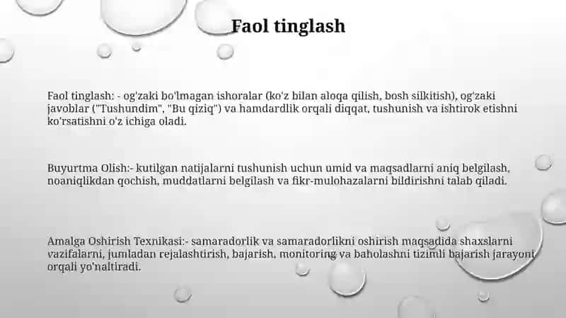 Buyurtma Olish Va Amalga Oshirish Texnikasi 2