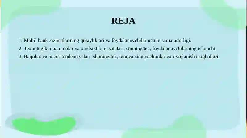 Mobil Bankingning Afzalliklari va Muammolari 2