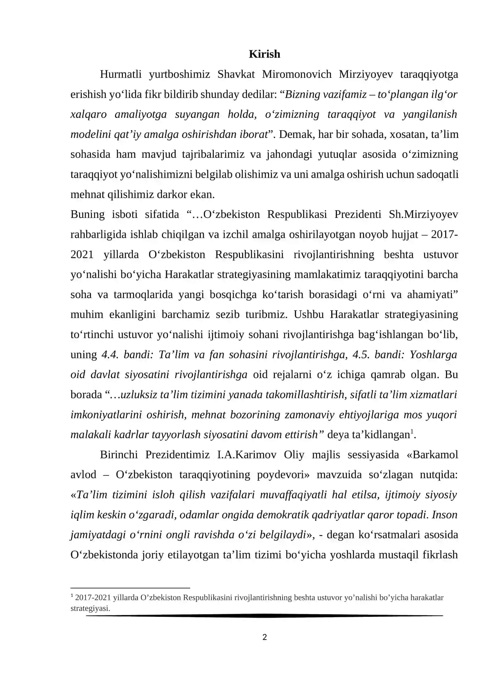 Kinematik sxemalar (0‘zDSt 2.702: 2003) 2