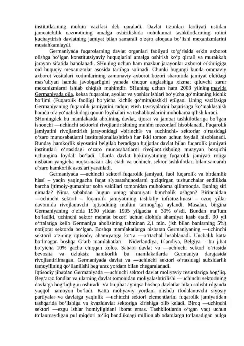 Fuqarolik jamiyati institutlari faoliyati 2