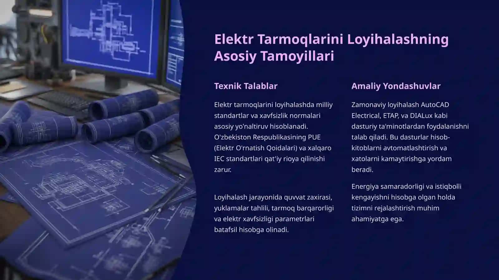 Ichki va Tashqi Elektr Tarmoqlarni Loyihalash 2