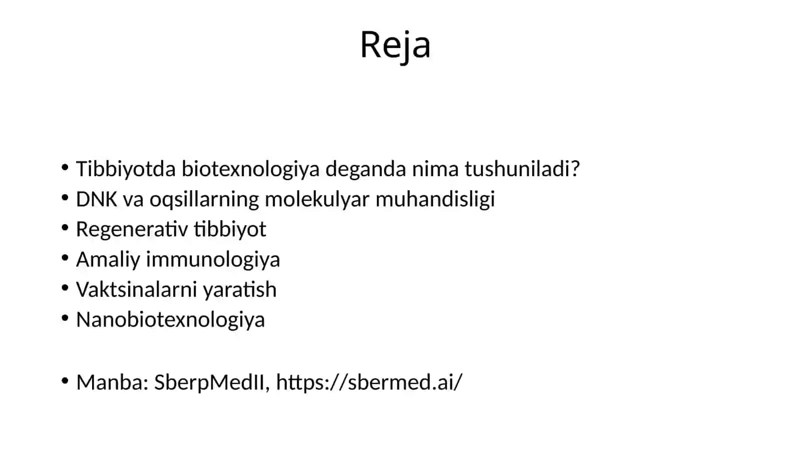 Tibbiyot Biotexnologiyasi 2
