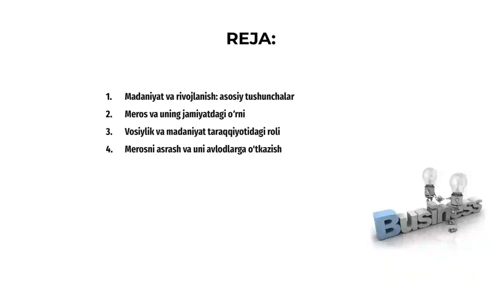 Madaniyat taraqqiyotida meros va vosiylik 2