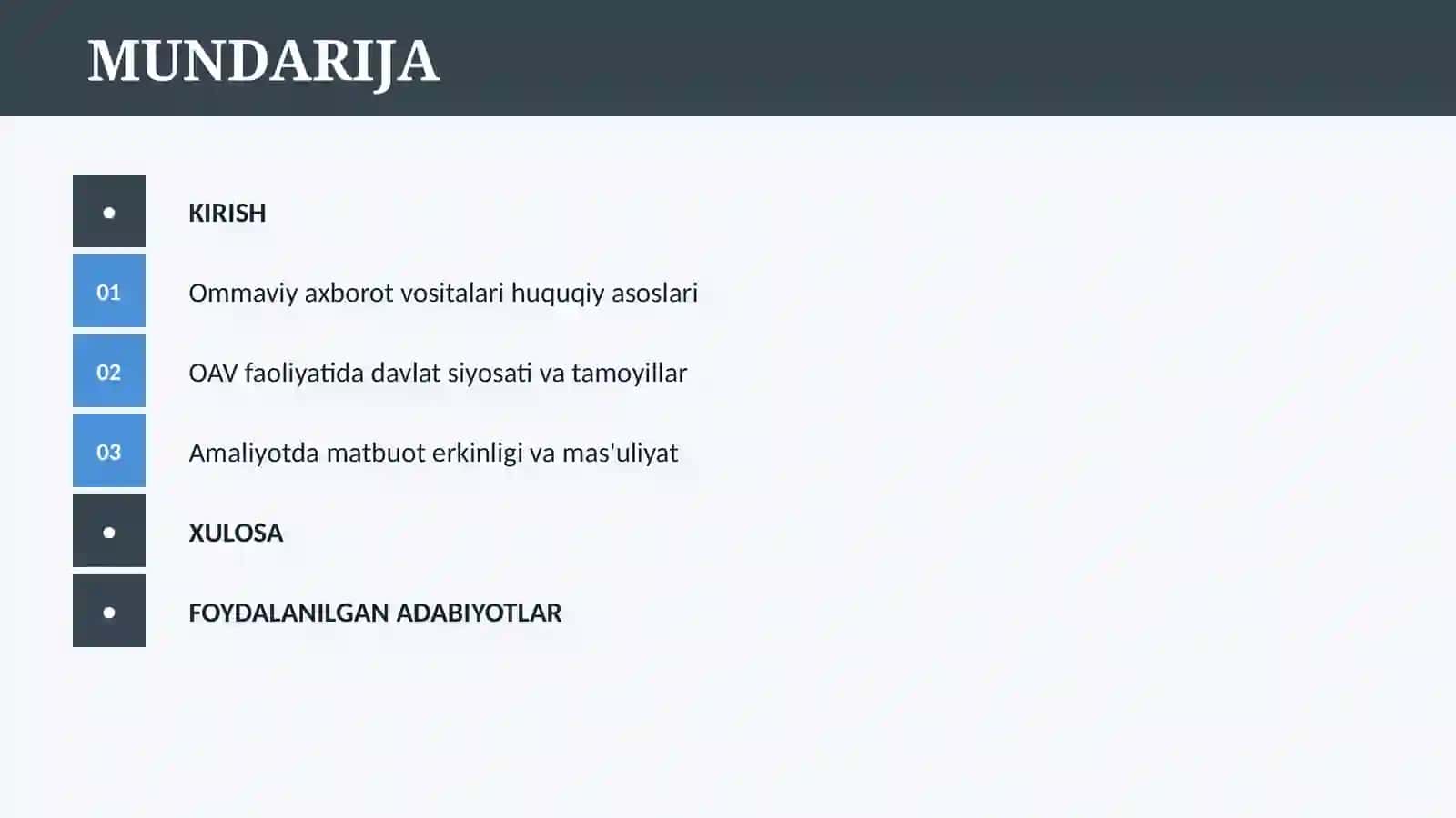O’ZBEKISTON RESPUBLIKASIDA OMMAVIY AXBOROT VOSITALARI FAOLIYATI 2