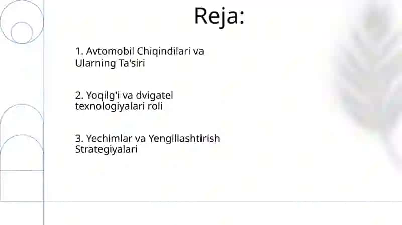 Avtomobillar atrof-muhitni ifloslovchi manba sifatida 2