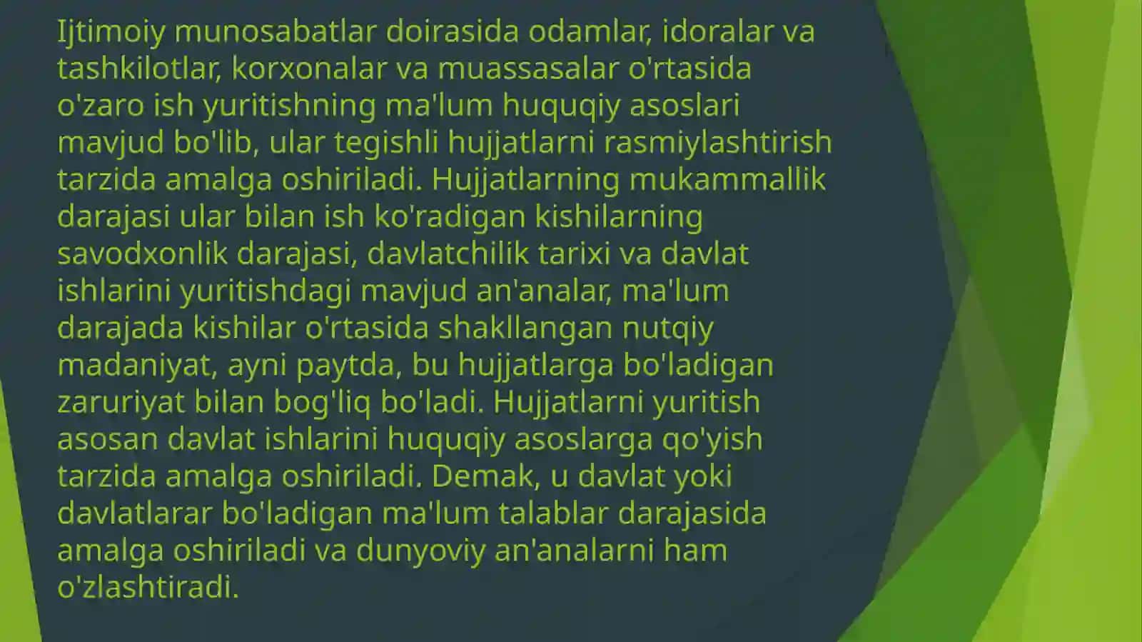 Hujjatlar bilan ishlash 2
