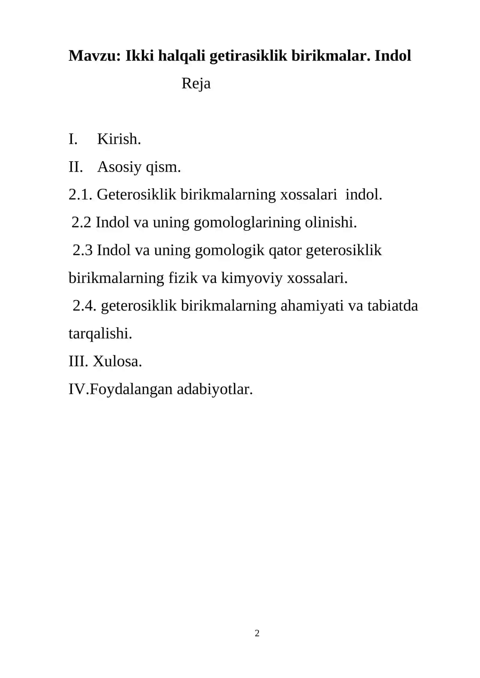 Organik kimyo 2