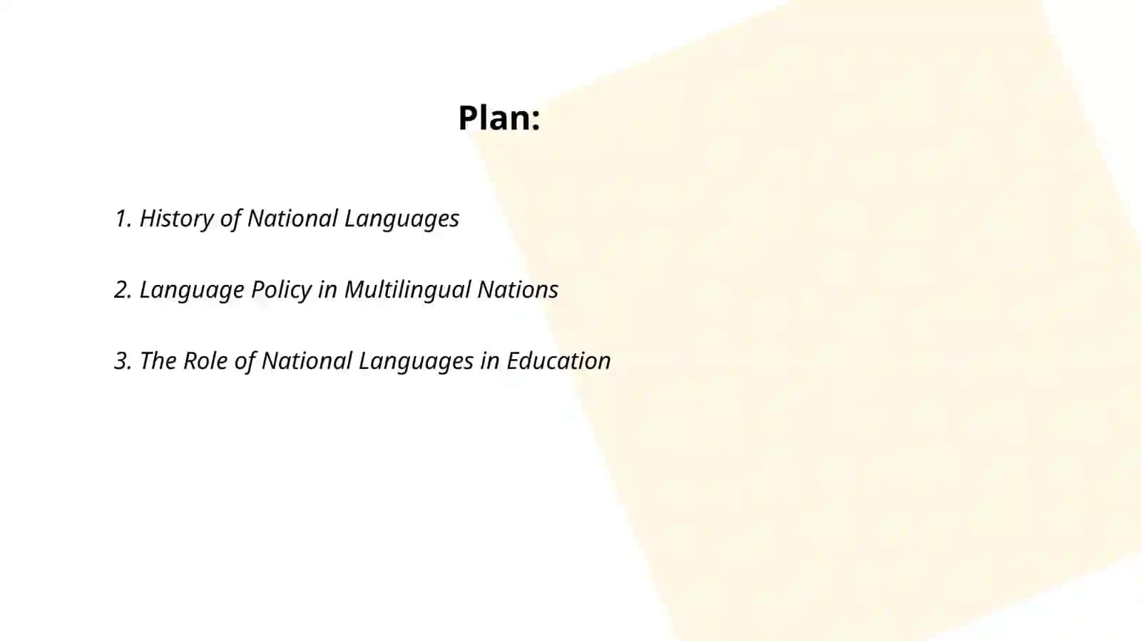 National languages 2