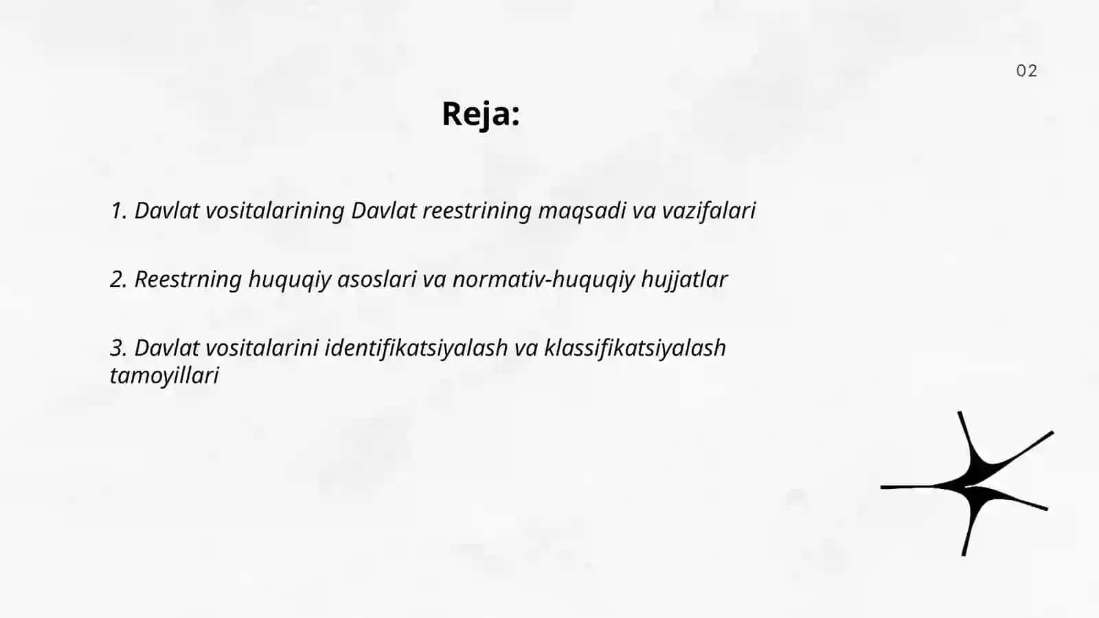 Davlat vositalarining Davlat reestri 2