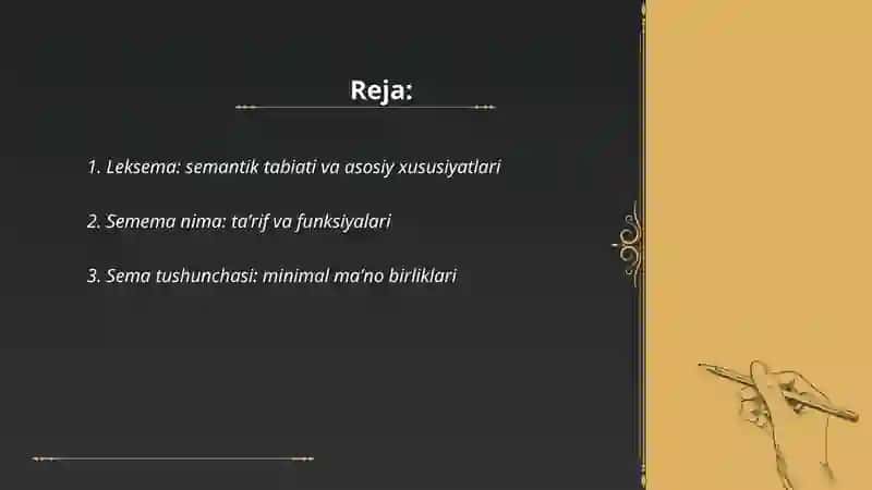 Leksemaning semantik tabiati 2