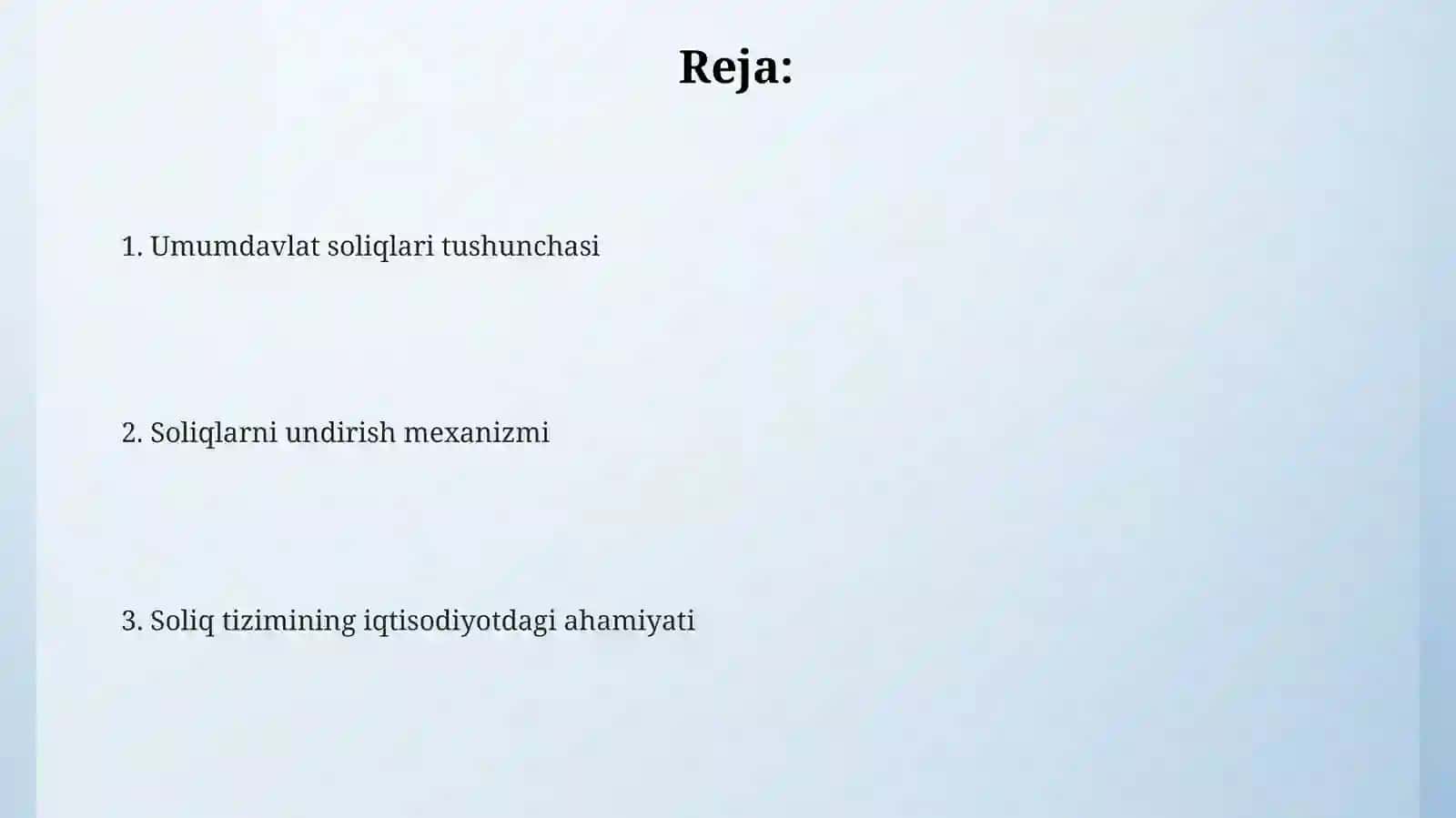 Umumdavlat soliqlari 2