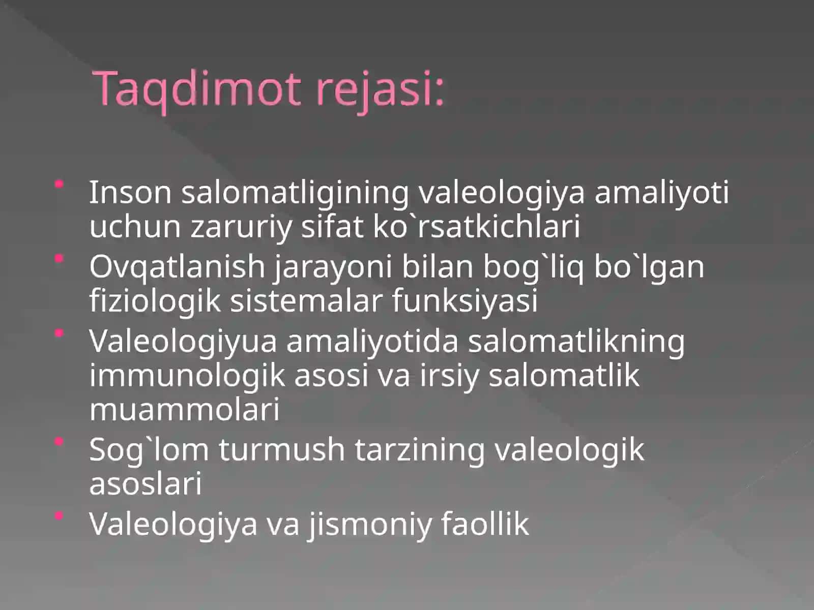 Inson salomatligi 2