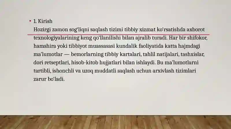 Tibbiyot Axborotlarini Arxivlash Usullari 2