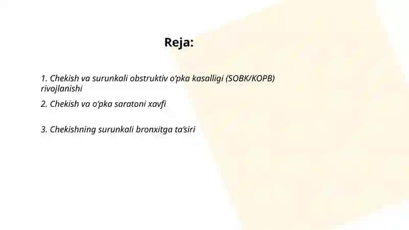 Chekish nafas azolariga salbiy ta'siri 2