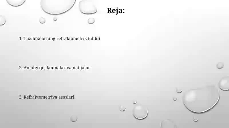 Tuzilish refraktometriyasi 2
