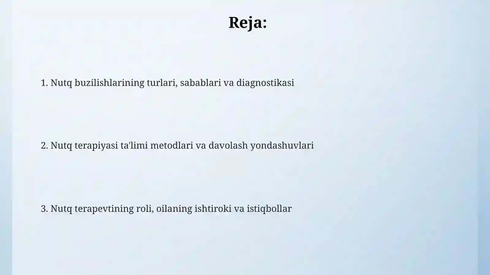 Nutq buzulishlari va logopedik ta'lim metodlari 2