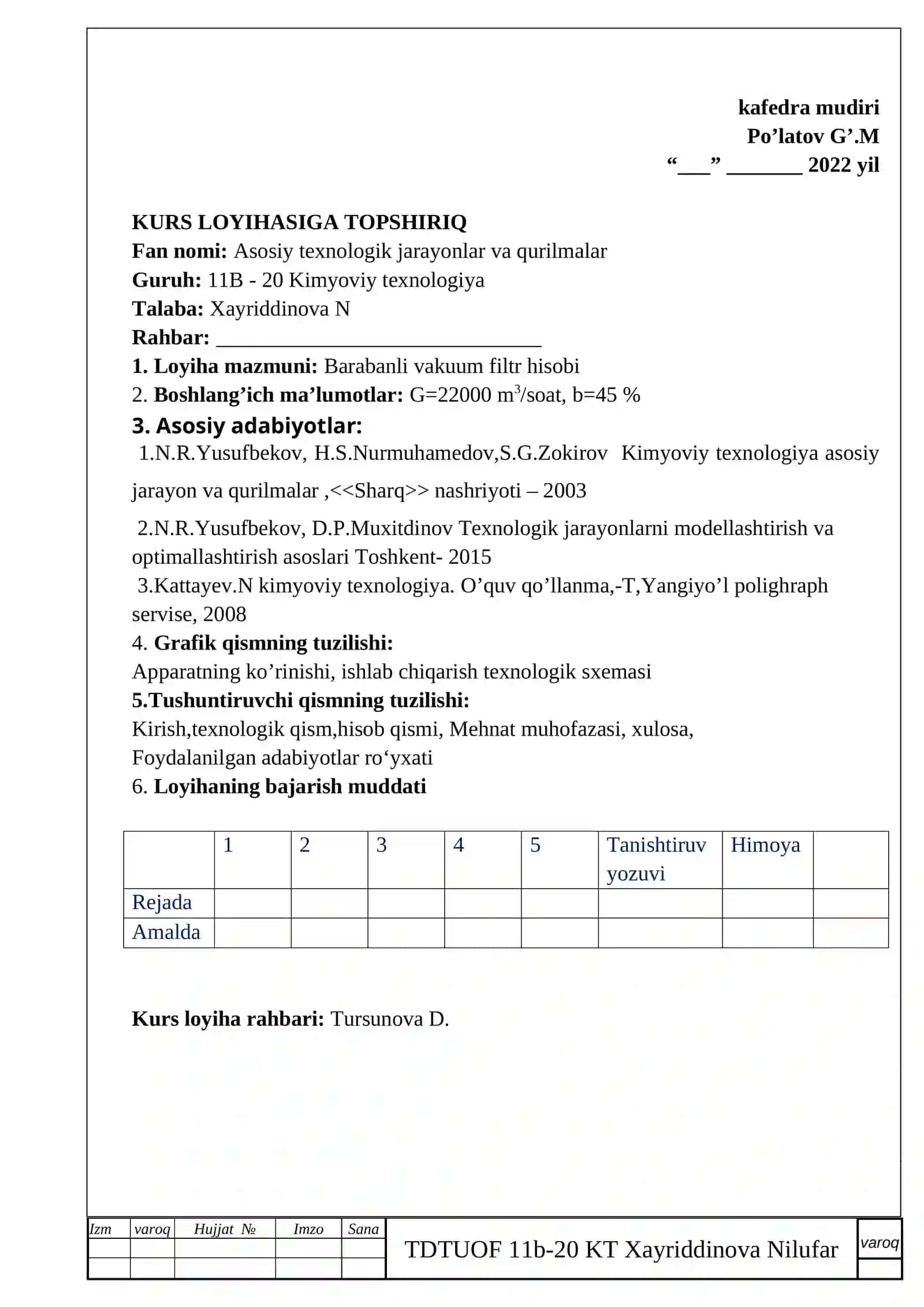 BARABANLI VAKUUM FILTR HISOBI 2