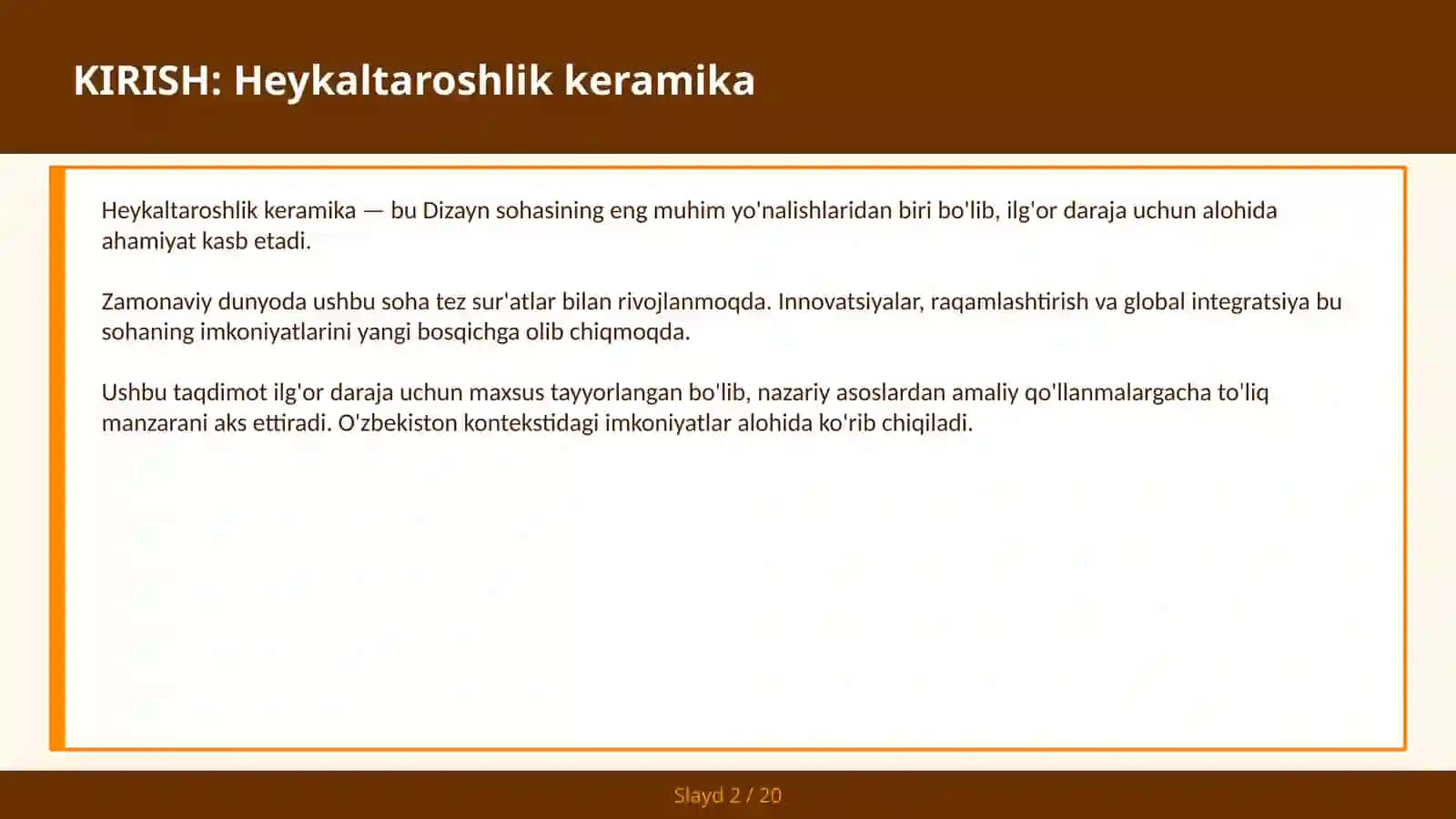 Heykaltaroshlik keramika 2