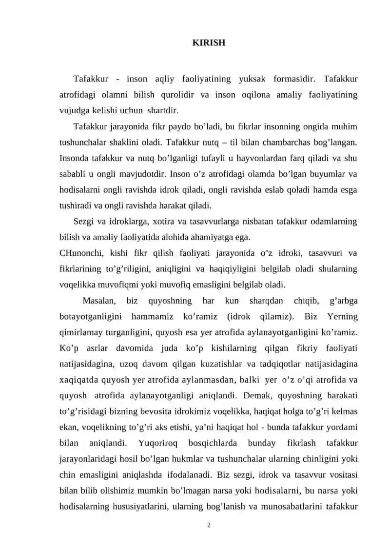 TAFAKKUR BUZILISHLARI 2