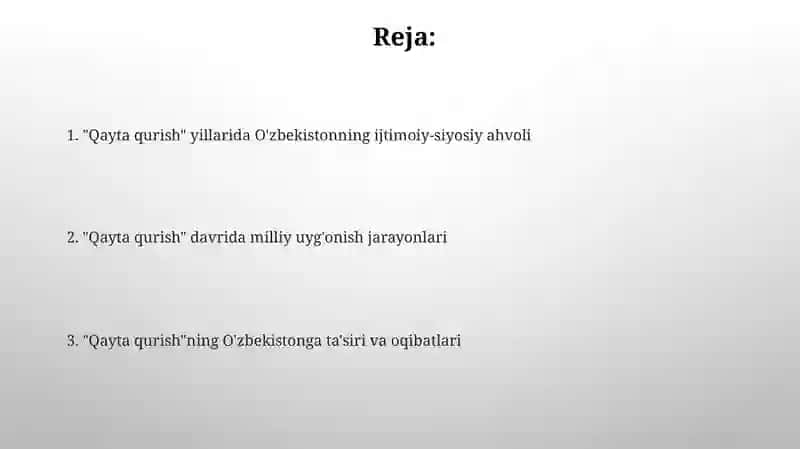 Qayta qurish va boshqaruv madaniyati 2