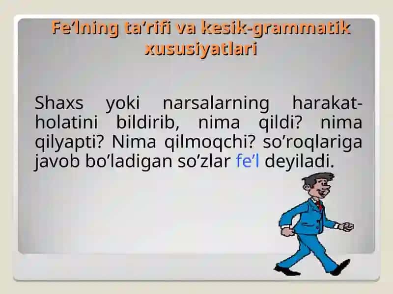 Fe’l So’z Turkumi 2
