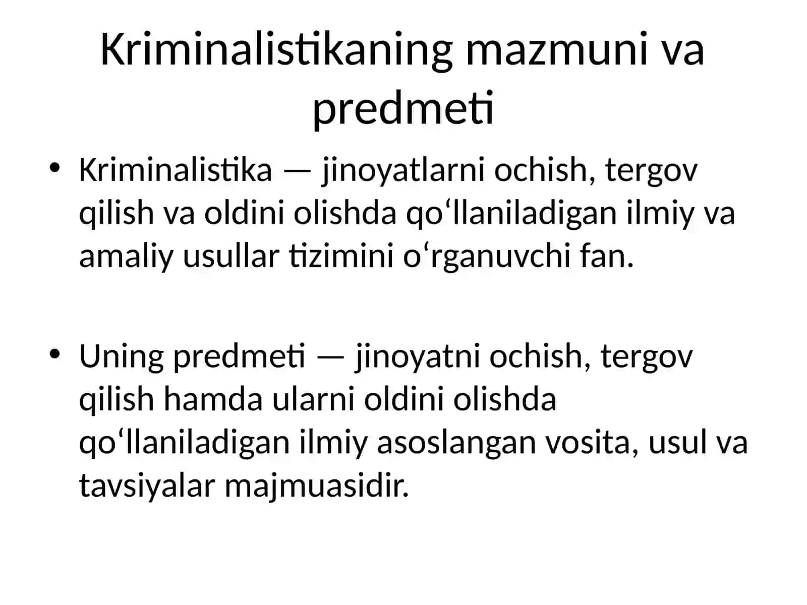 Kriminalistik identifikatsiya va diagnostika 2