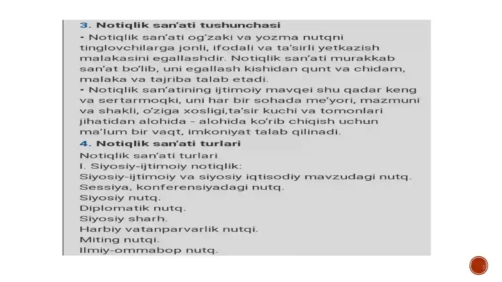 Usmonova Yulduzning Nutq Madaniyati Fanidan Tayyorlagan Taqdimoti 2