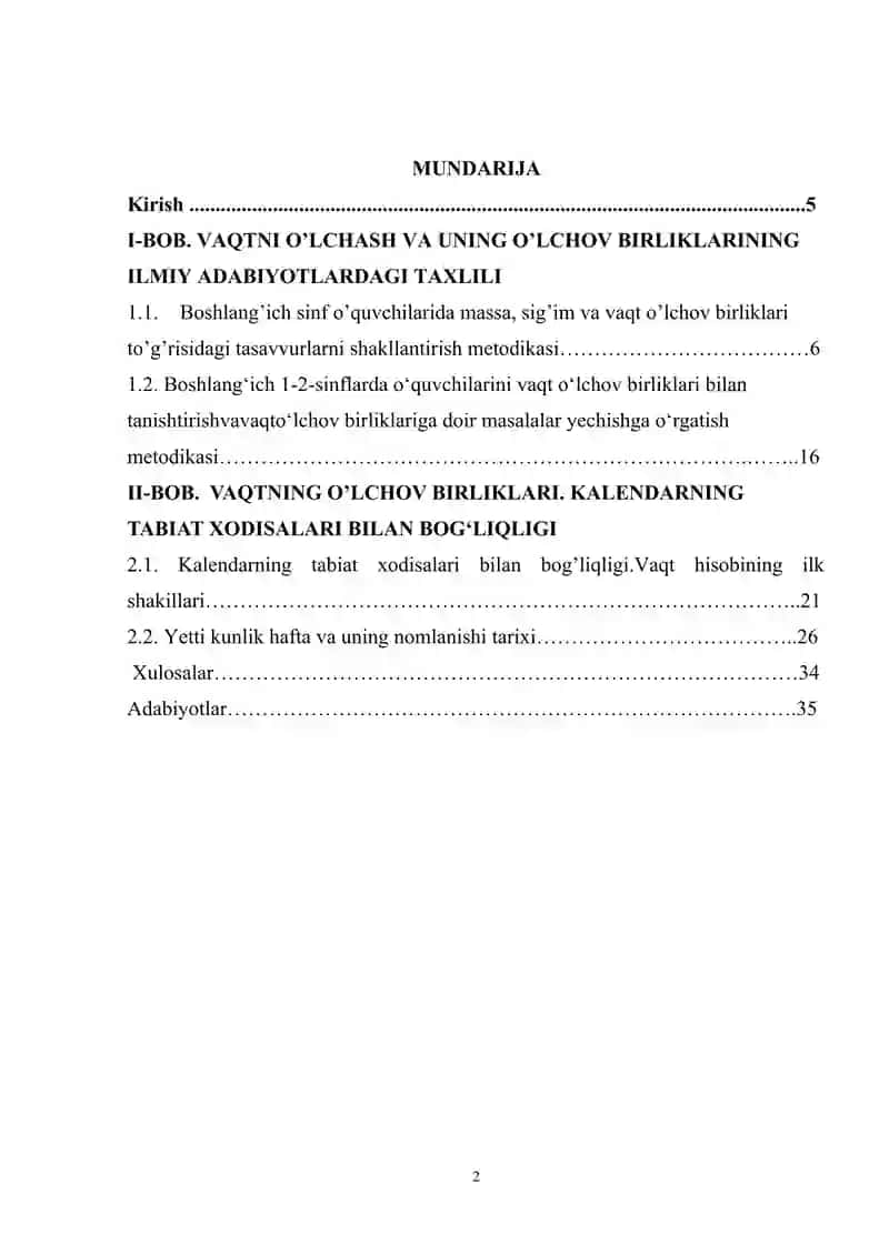 VAQTNI O’LCHASH VA UNING O’LCHOV BIRLIKLARI 2