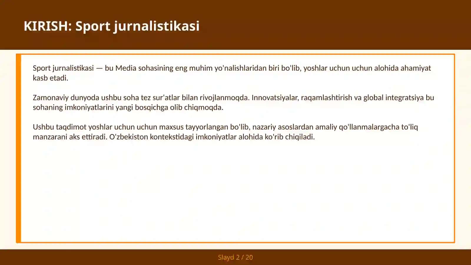 SPORT JURNALISTIKASI 2