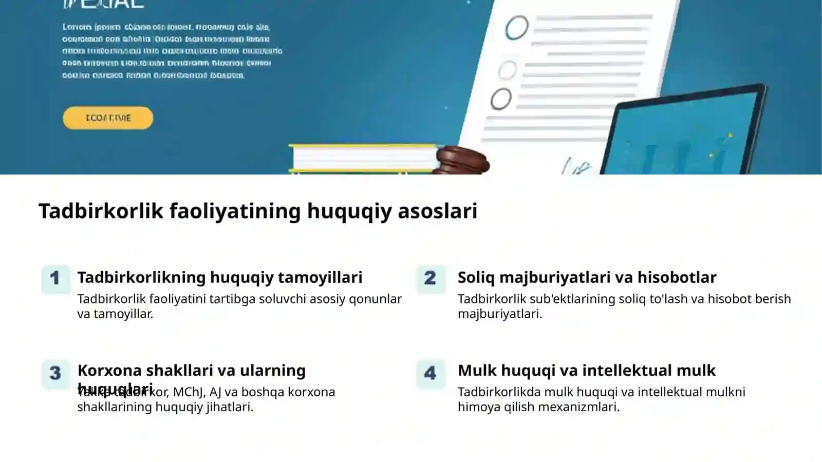 Tadbirkorlik: Faoliyat va Shakllar 2