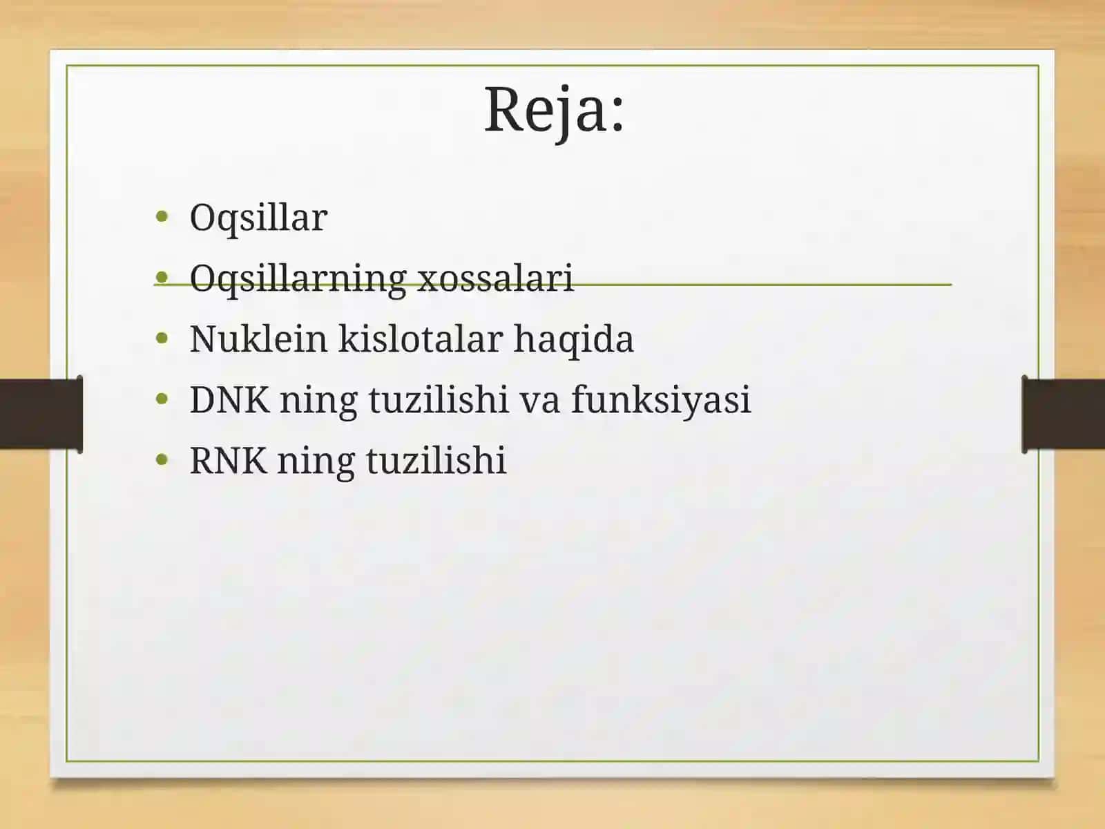 Oqsillar va proteinlar 2
