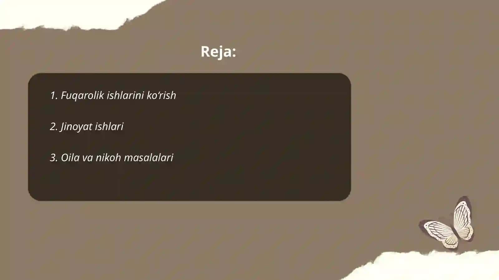 Fuqarolik ishlarini ko‘rish 2