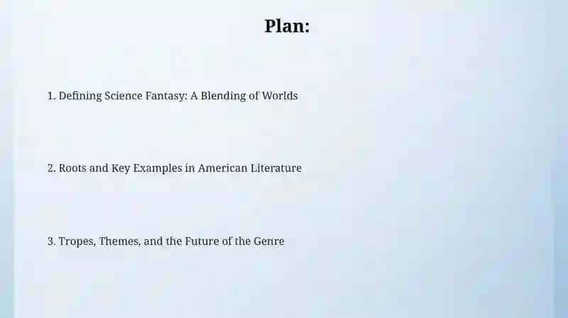 Science fantasy in American literature 2