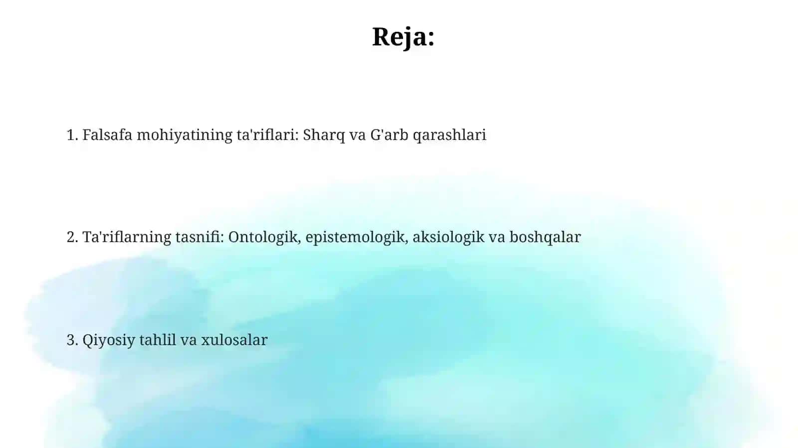 Falsafaning mohiyati 2