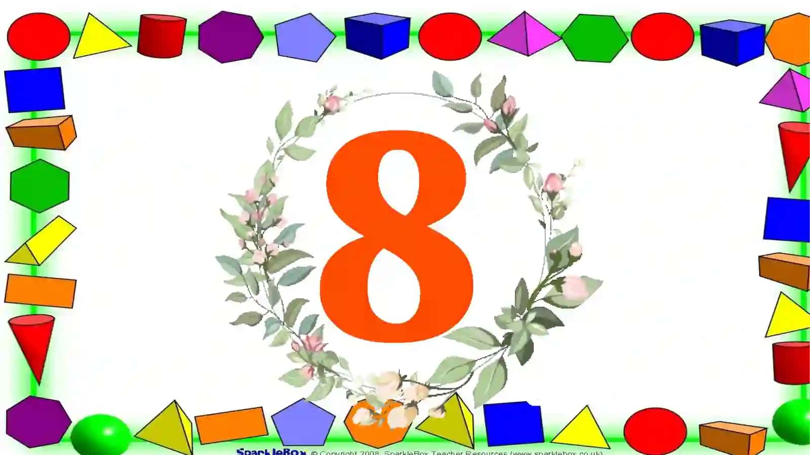 8-soni va raqami ishlanma bolalarga 2