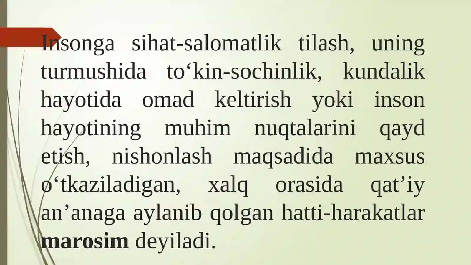 Marosimlar vaularning badiiyati 2