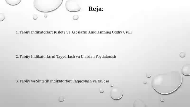 Tabiiy Indikatorlar: Kislota va Asoslarni Aniqlashning Oddiy Usuli 2