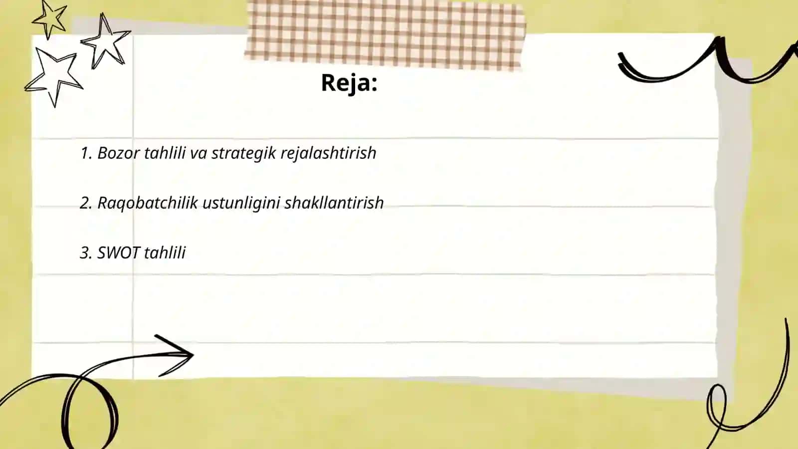 Strategiya va raqobatchilik ustunligi 2