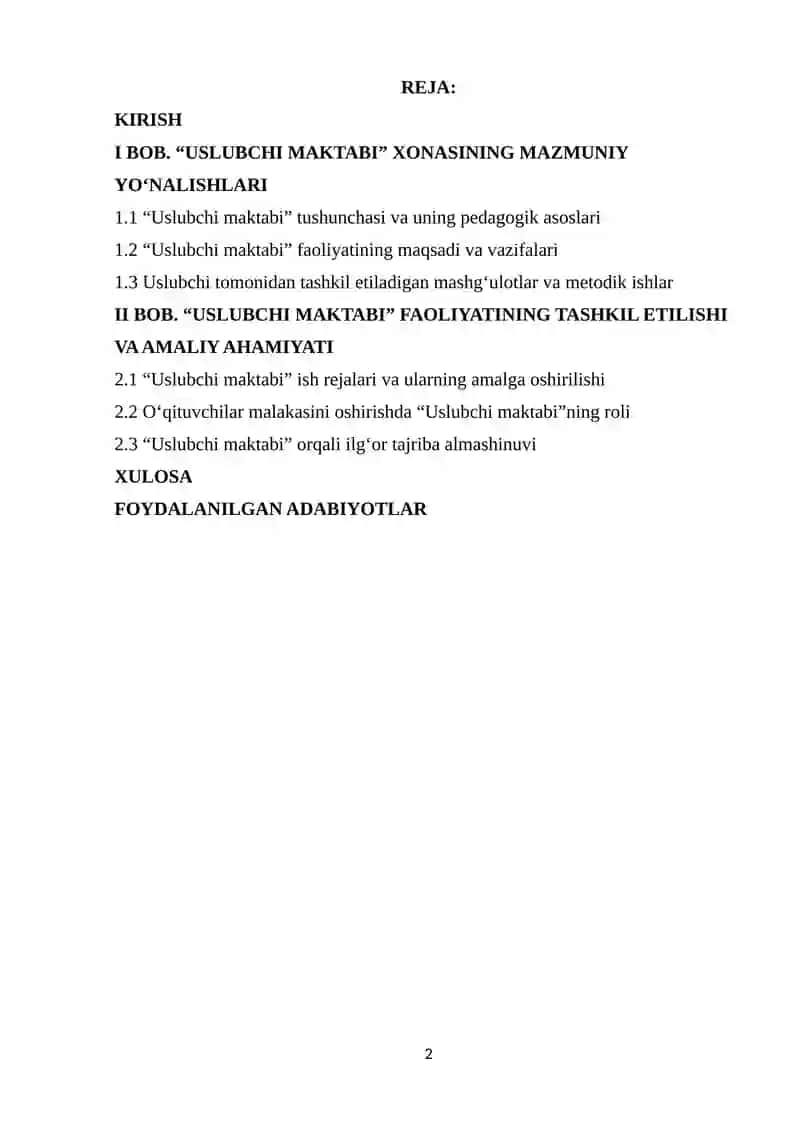 "Uslubchi maktabi" 2