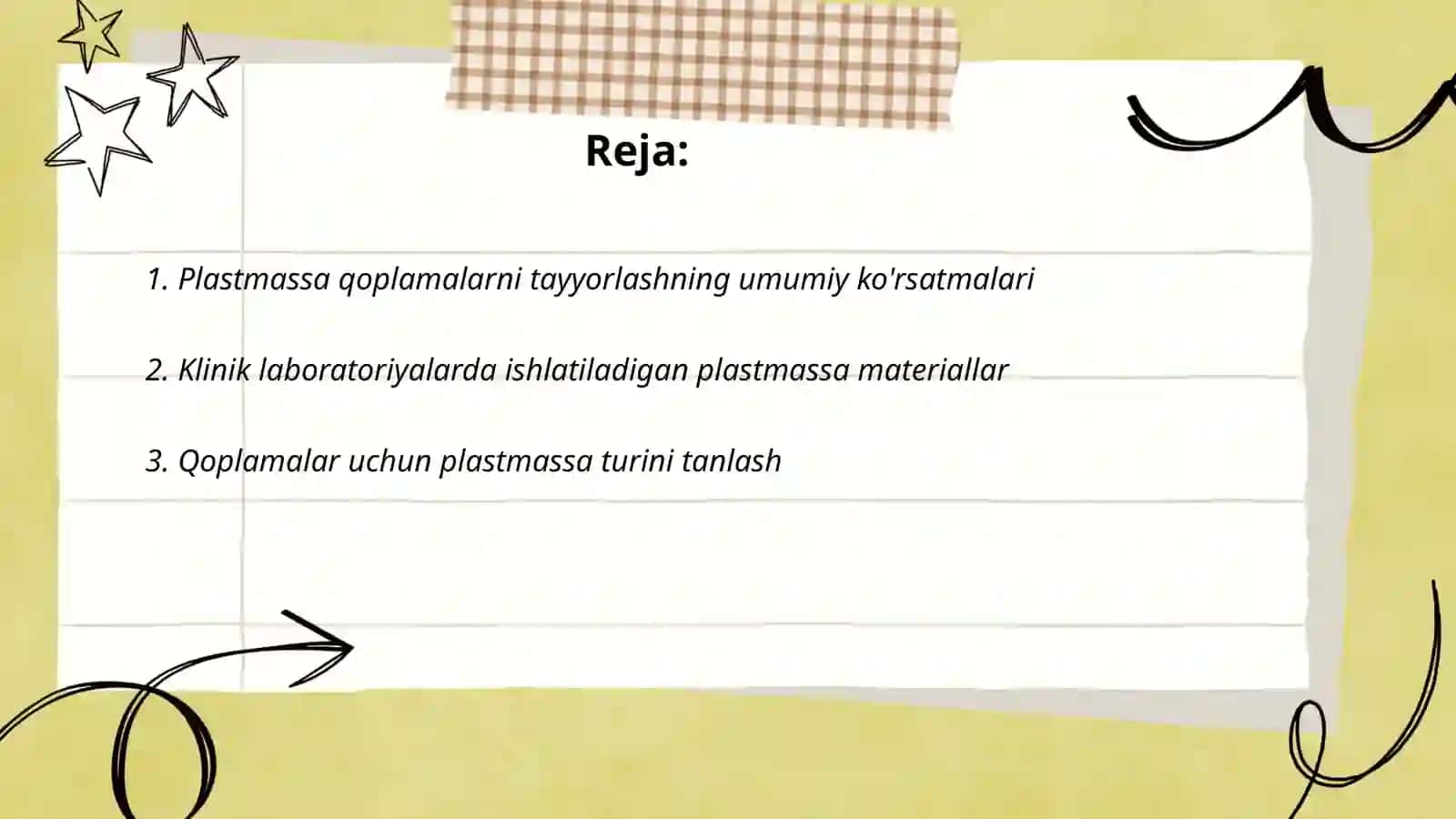 Plastmassa qoplamalar tayyorlash usullari 2